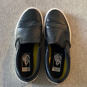 Black slip ons. Vans 8.5